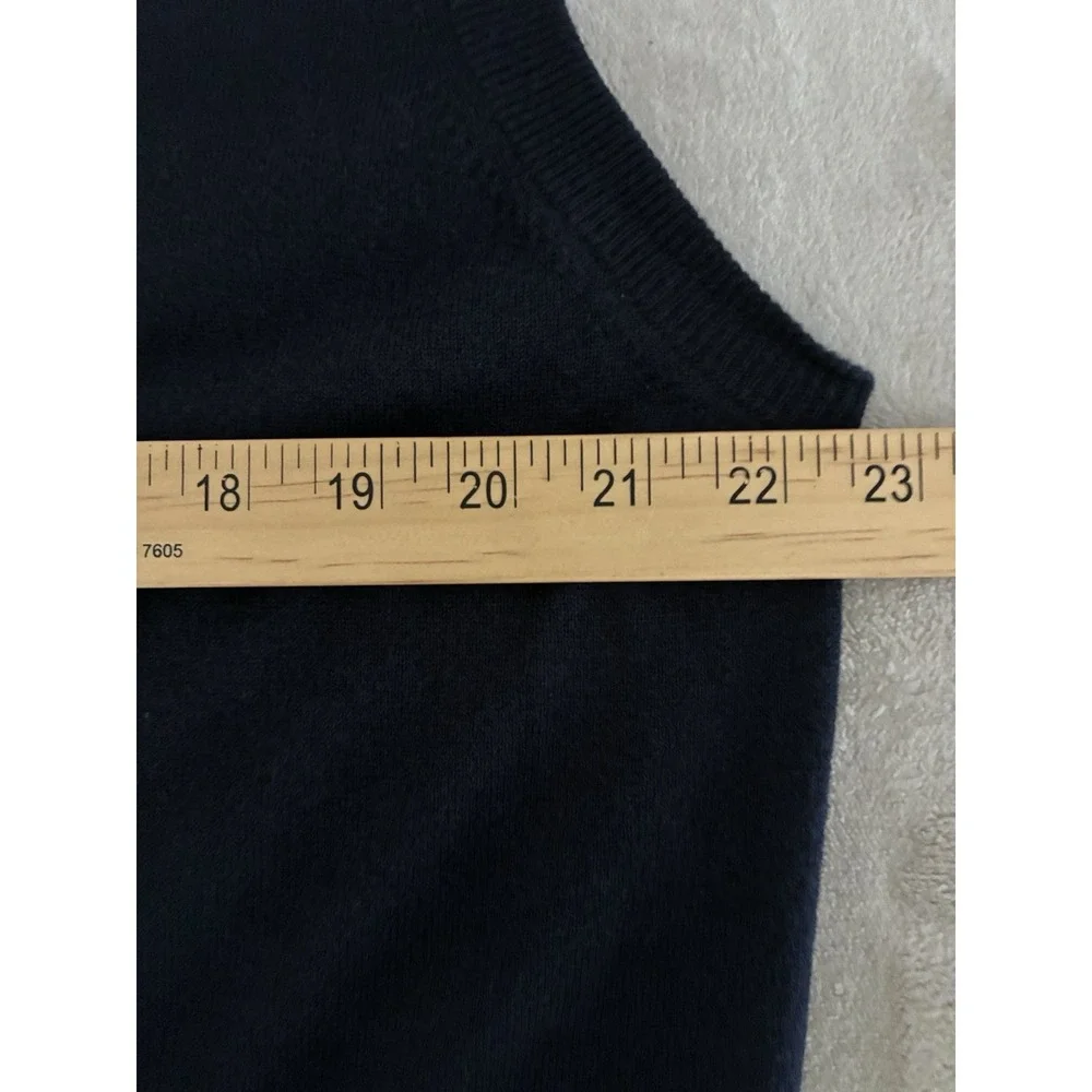 Gucci Sweater‎ Vest Men's XL Navy Wool Knit V Neck Uniform Pullover